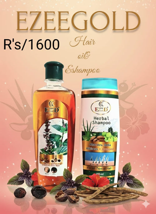 ezee gold hair oil and shampoo